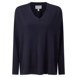 Schoffel Devon Merino Ladies Jumper - Navy
