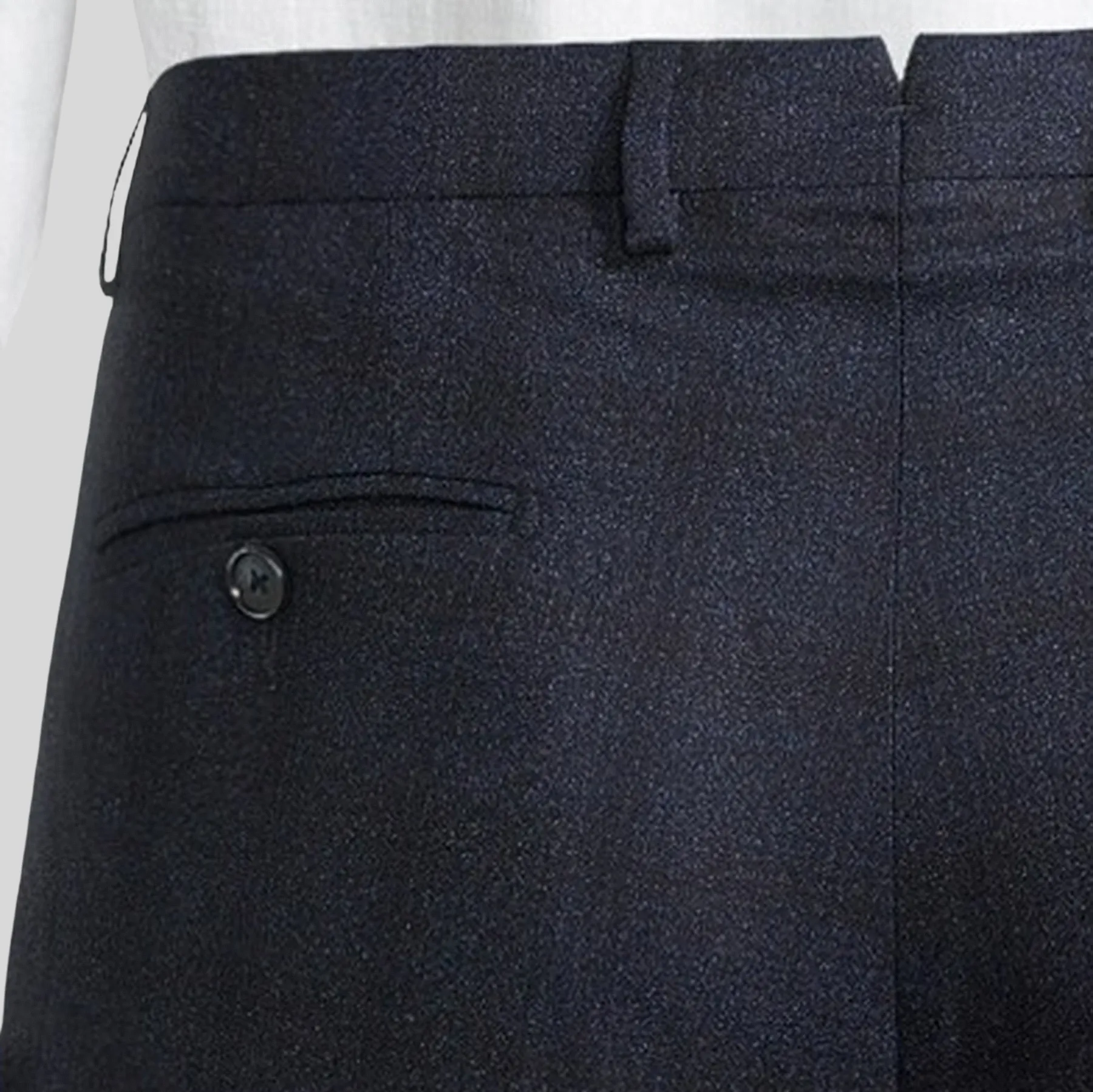 Shadow Checks Pants - Navy