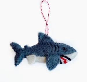 Shark Felt Wool Ornament