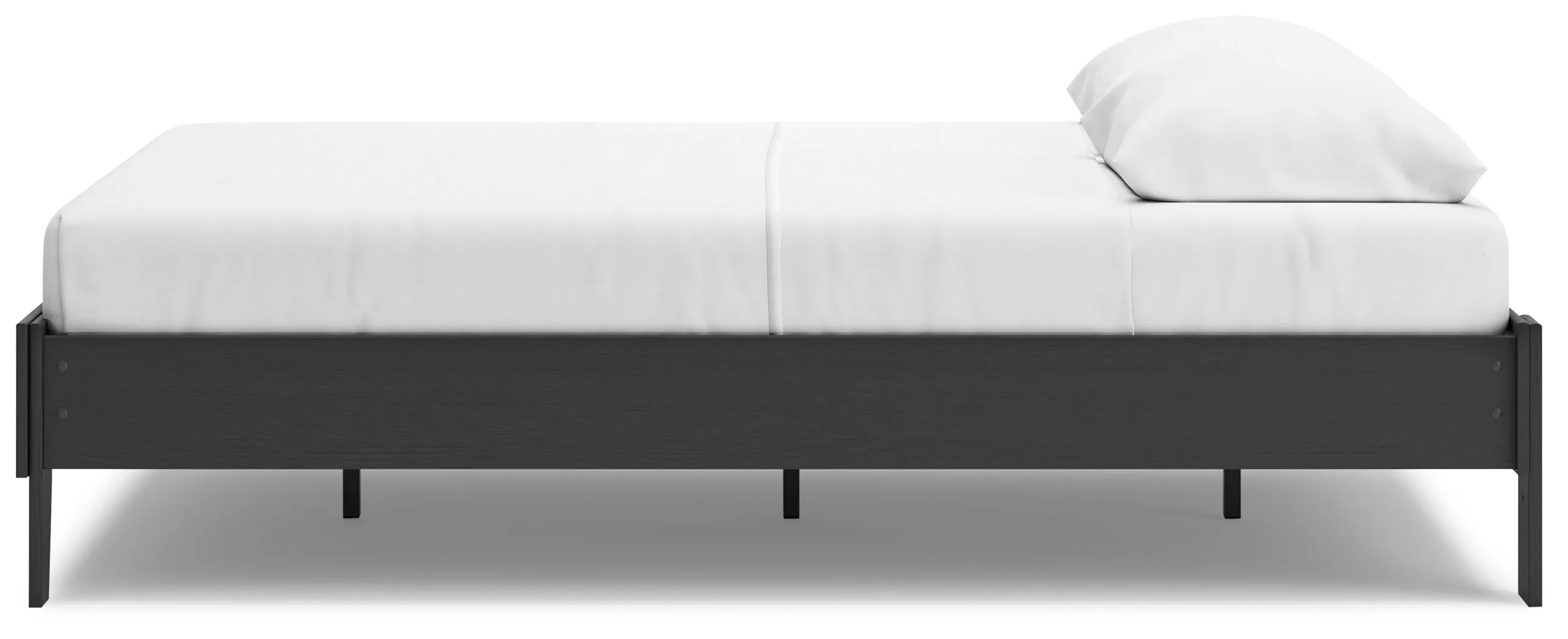 Socalle Queen Platform Bed with Dresser and Chest in Black