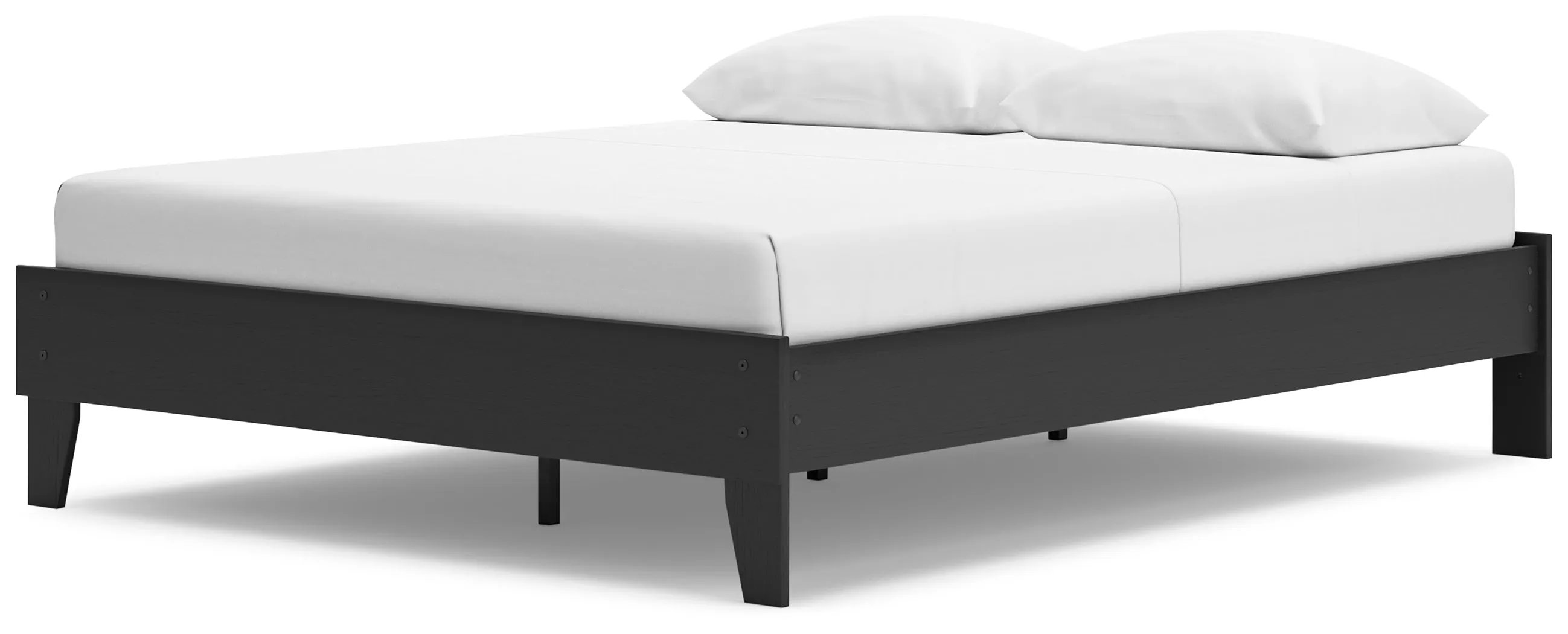Socalle Queen Platform Bed with Dresser and Chest in Black