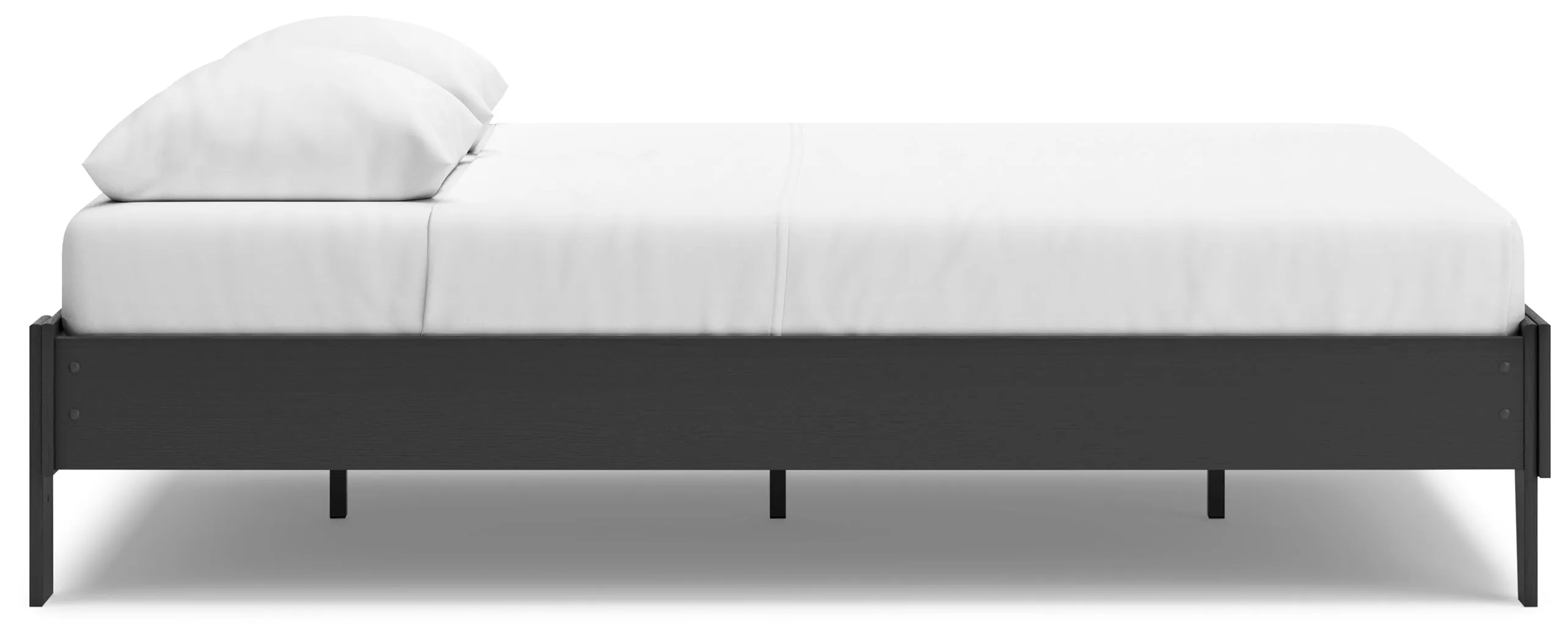 Socalle Queen Platform Bed with Dresser and Chest in Black
