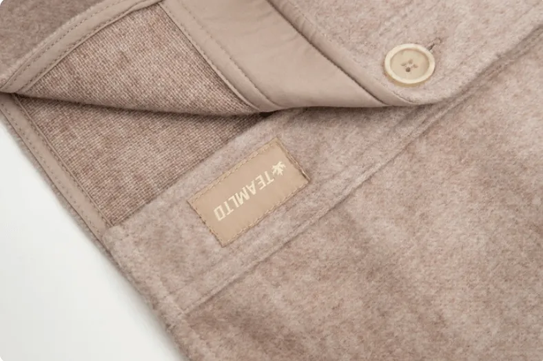 TEAMLTD Ladies Oversized Wool Jacket- Dusty Pink