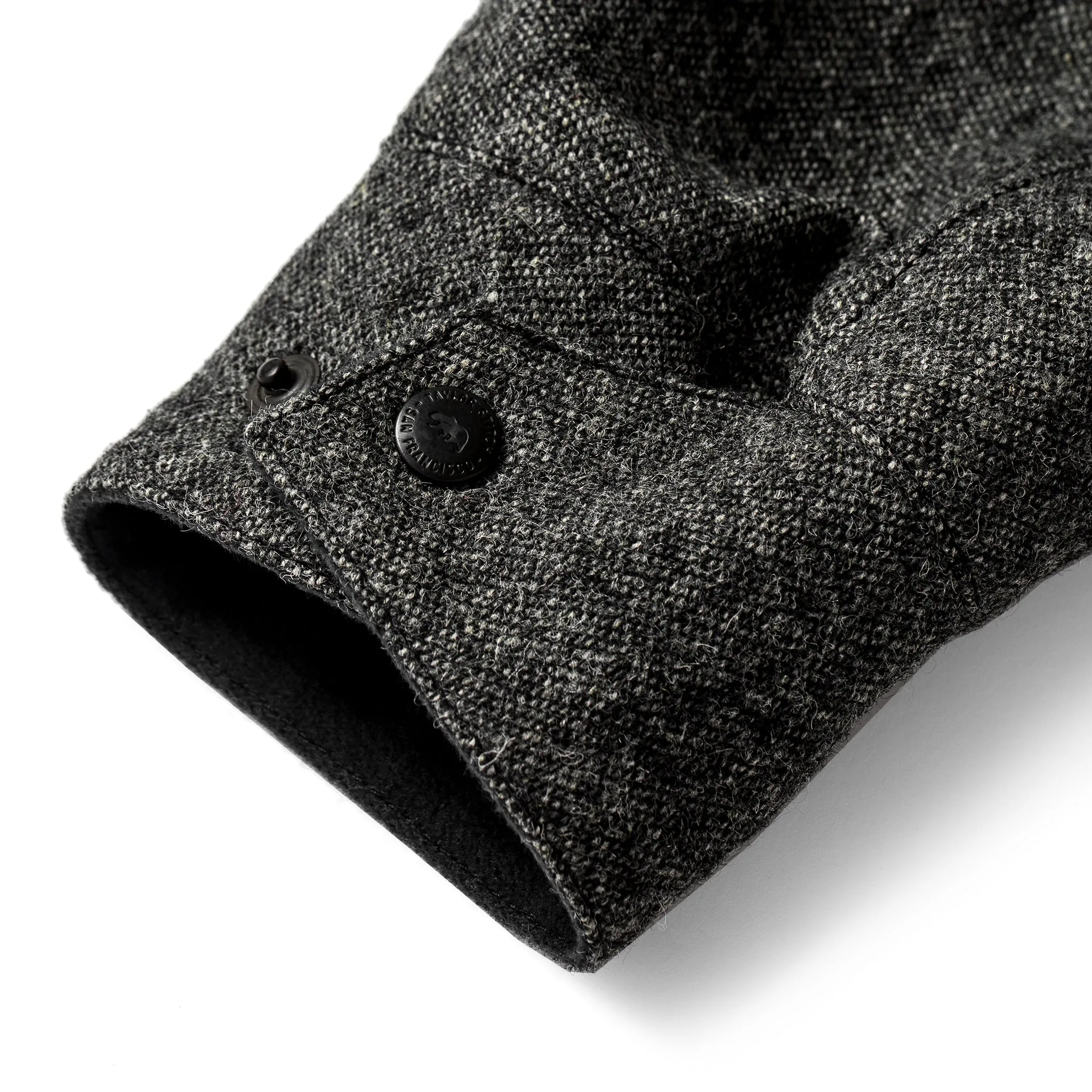 The Rover Jacket in Charcoal Birdseye Waxed Wool