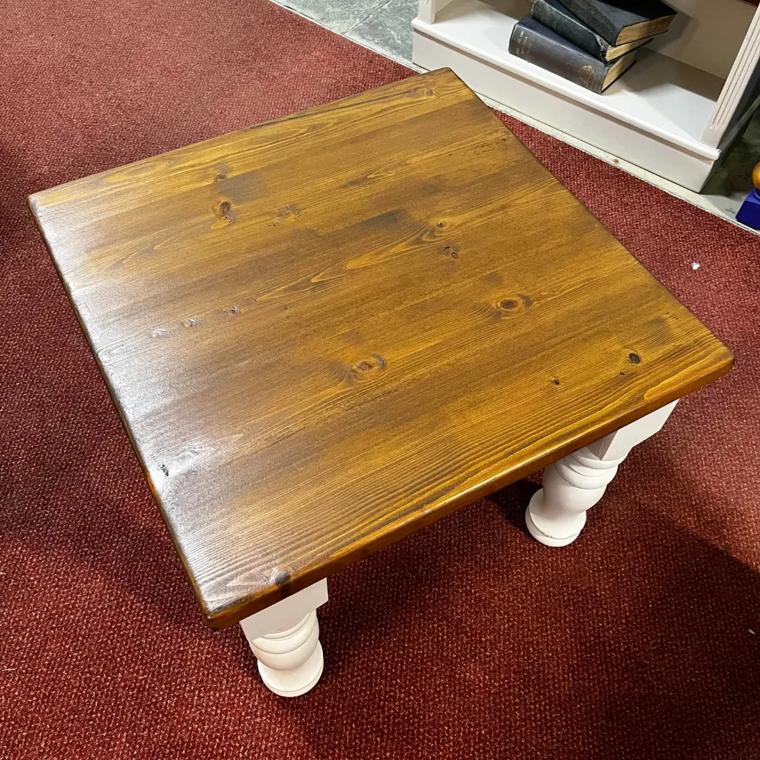 Thick Sturdy Painted Pine Coffee Table
