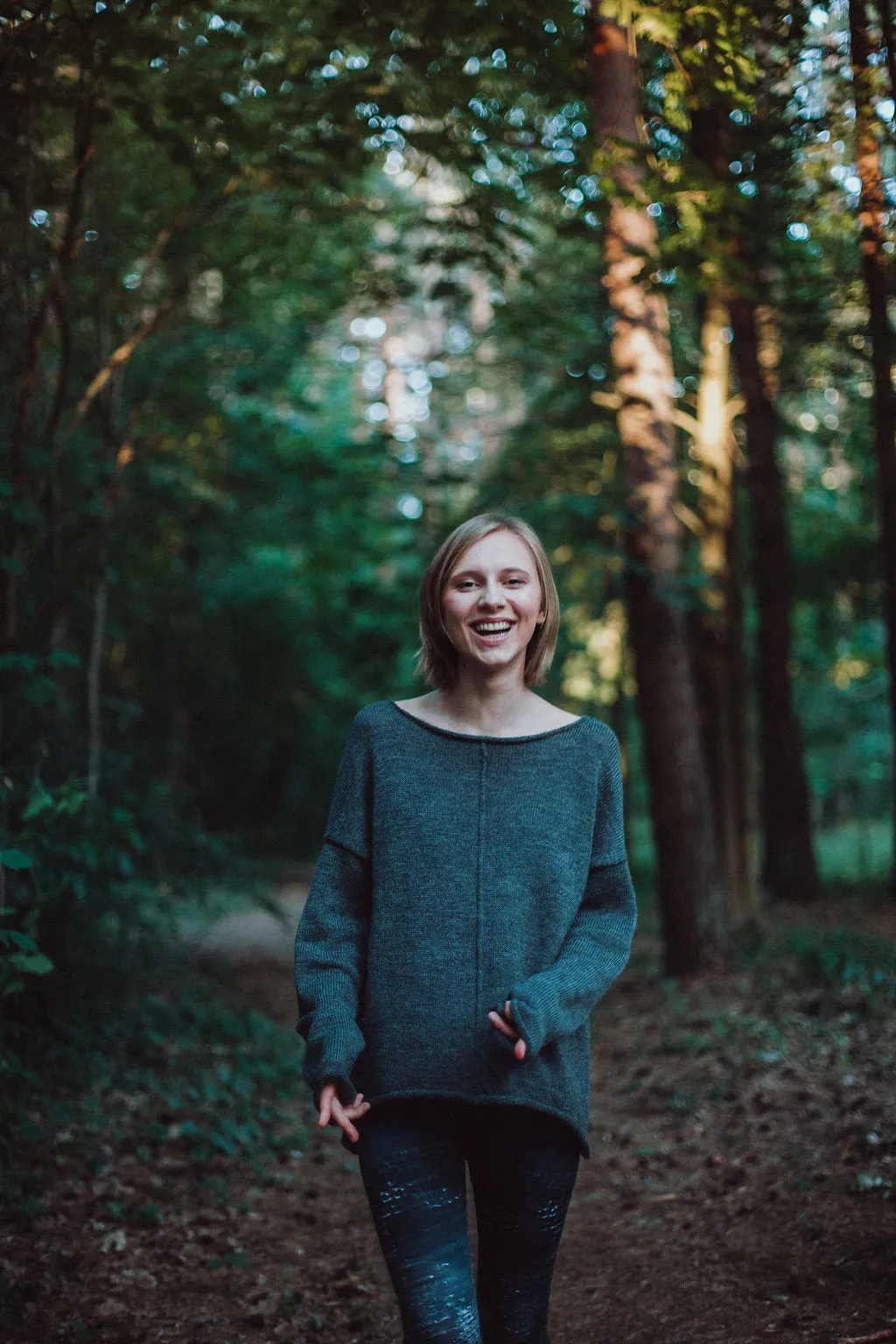 Warm long wool sweater  Shadow | VÉJA