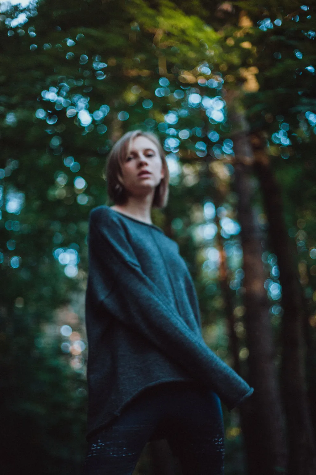 Warm long wool sweater  Shadow | VÉJA