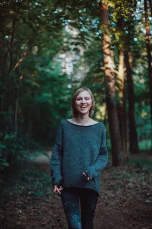 Warm long wool sweater  Shadow | VÉJA