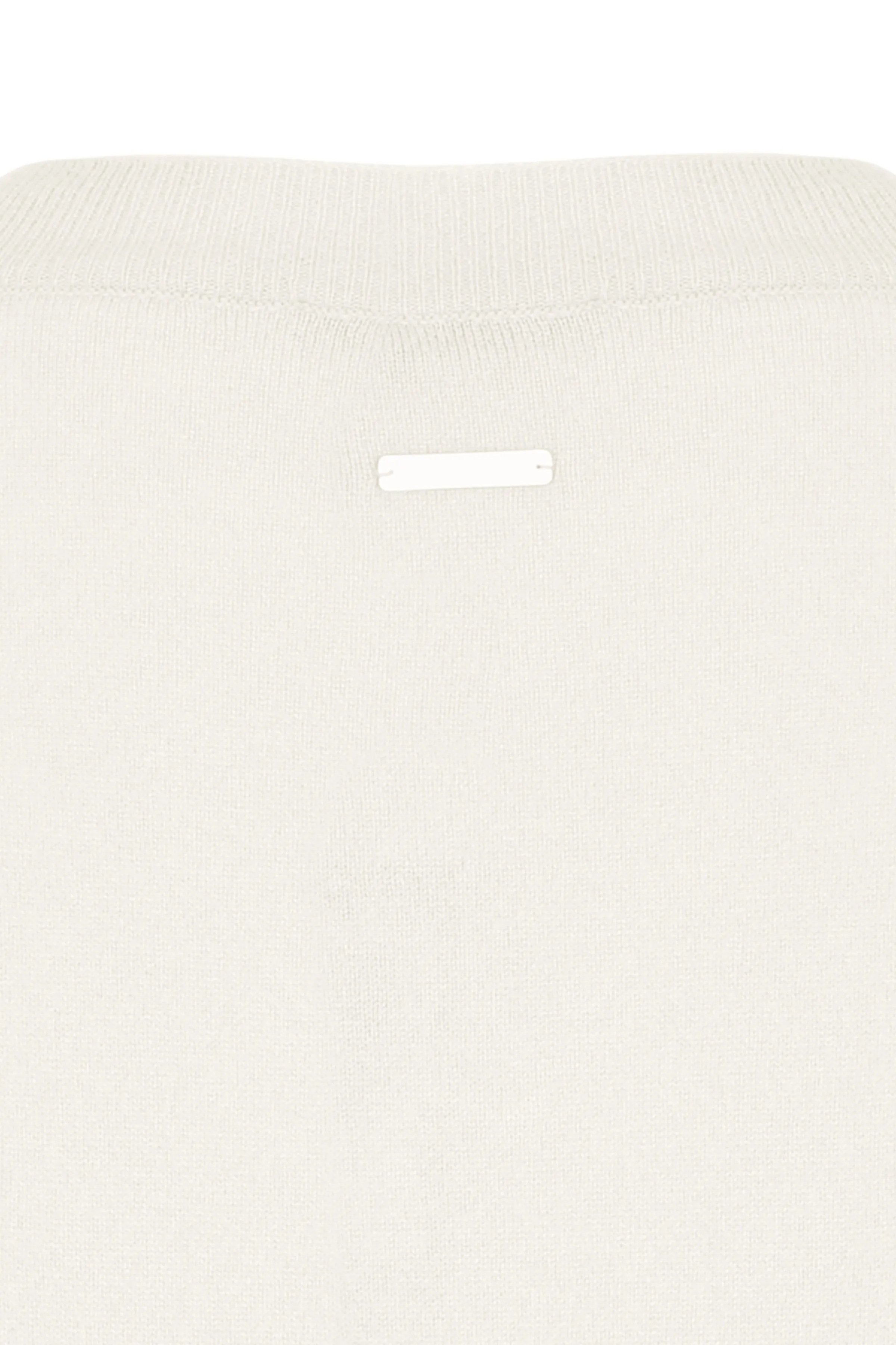 White Pure Cashmere Isabella Deep V-Neck Women's Sweater
