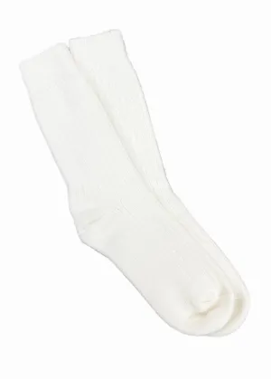 Wild Donegal Cashmere Blend Socks | Natural