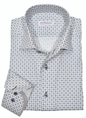 WM638R Slim Fit Classic Medallion Roll Collar