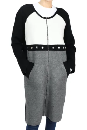 Womens Grey Wool Sweater