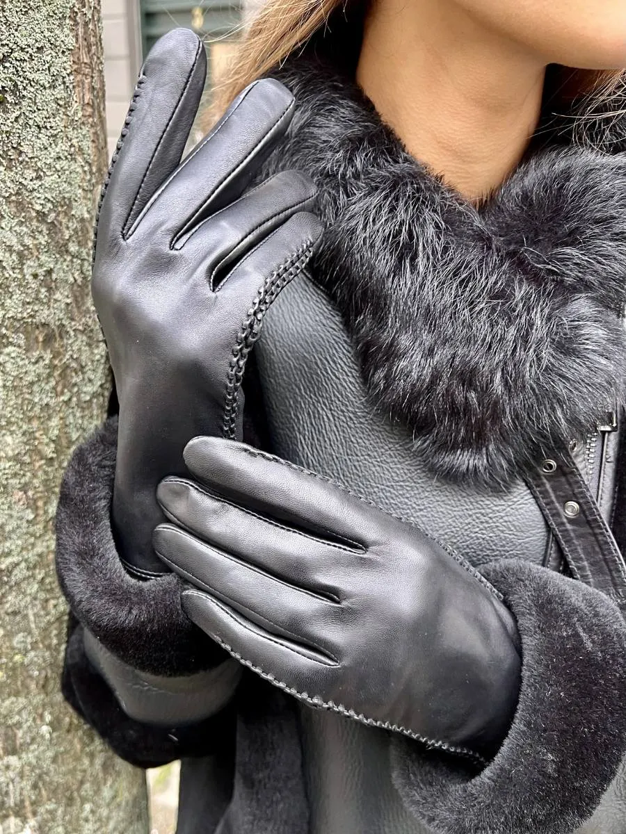 Z-001 Stitch Glove - Leather / Skindhandske - Accesories - Black